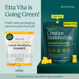 Etta Vita Creatine Gummies back view showing ingredients