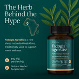 Etta Vita Fadogia Agrestis Supplement side view showing capsule
