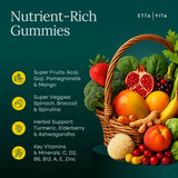 Etta Vita Fruits+ & Veggies+ Superfood Gummies packaging