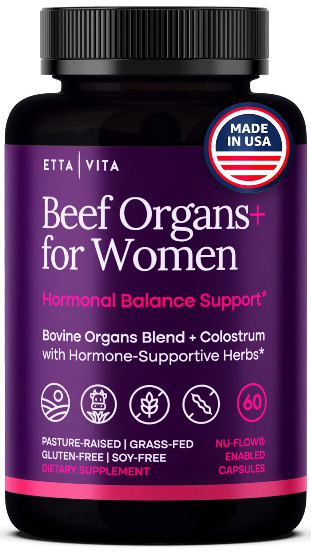 Etta Vita Gotu Kola supplement front view with packaging