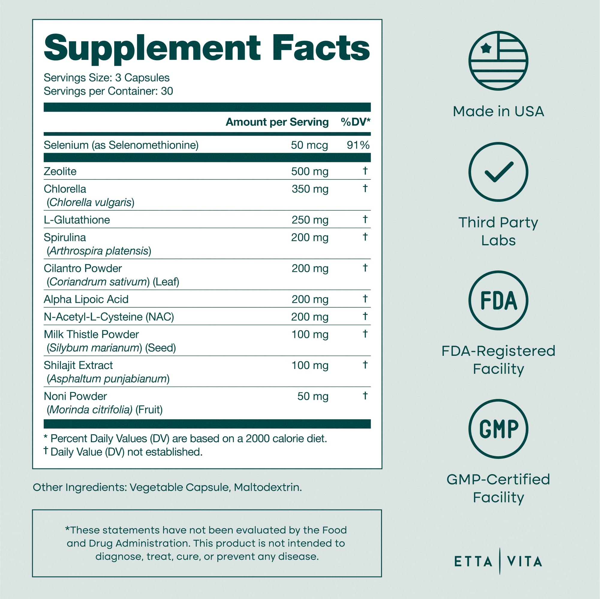 Etta Vita Noni 11-in-1 Advanced Complex capsules