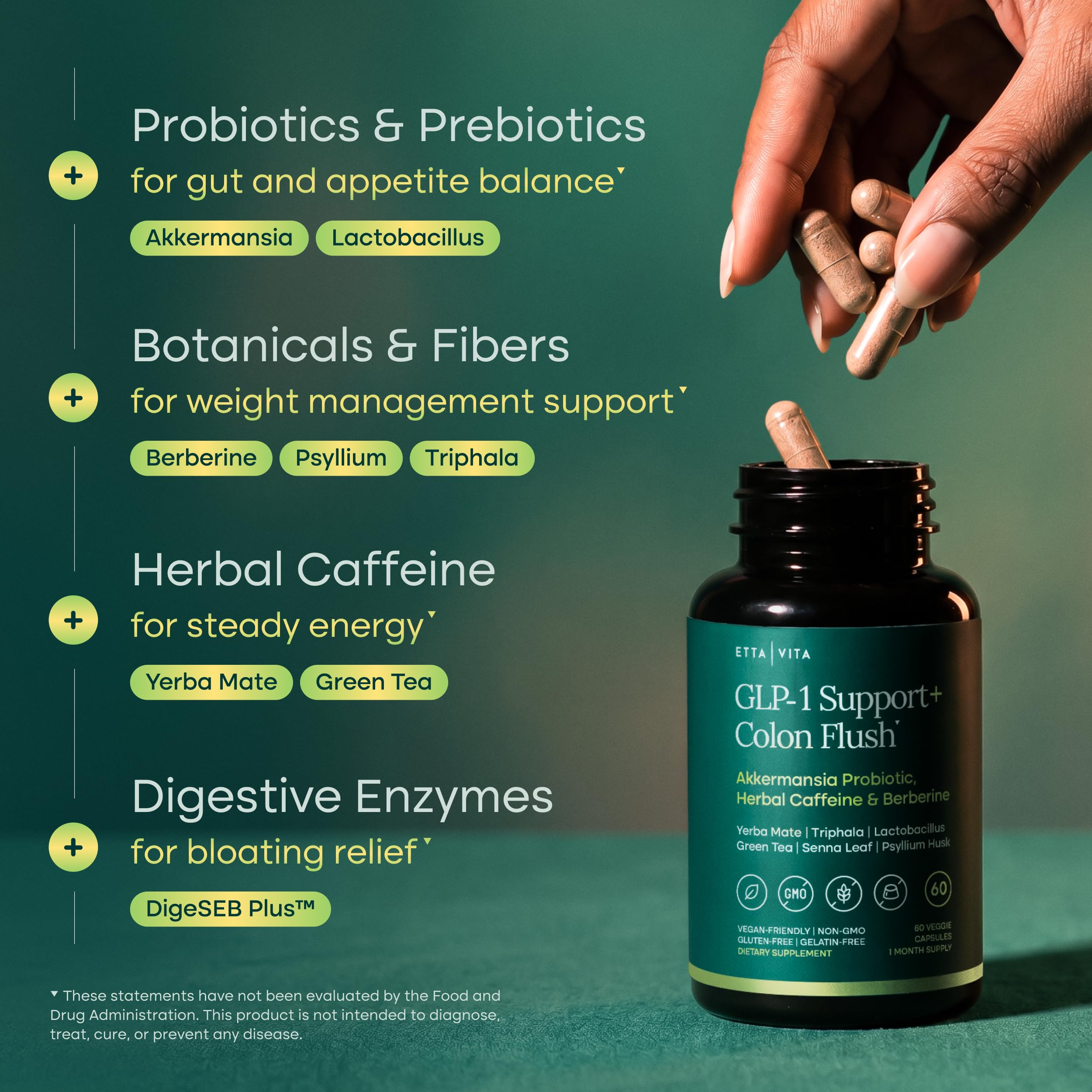 Etta Vita Triphala Supplement 68g capsule close-up