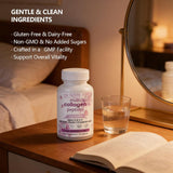 ETUIH Collagen Peptide Capsules on a wooden table