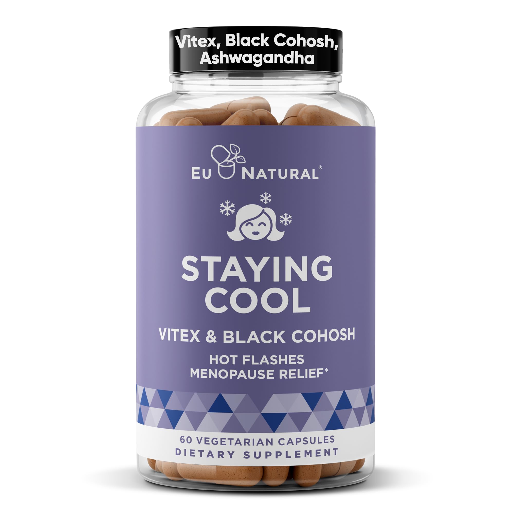 Eu Natural Black Cohosh Supplement front view with packaging