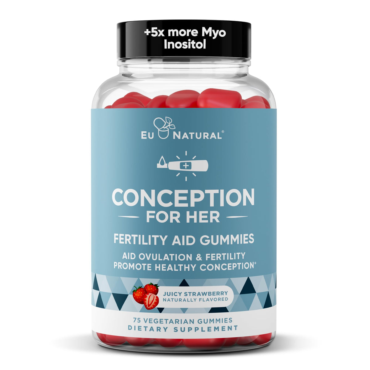 Eu Natural Conception for Her Fertility Gummies front view