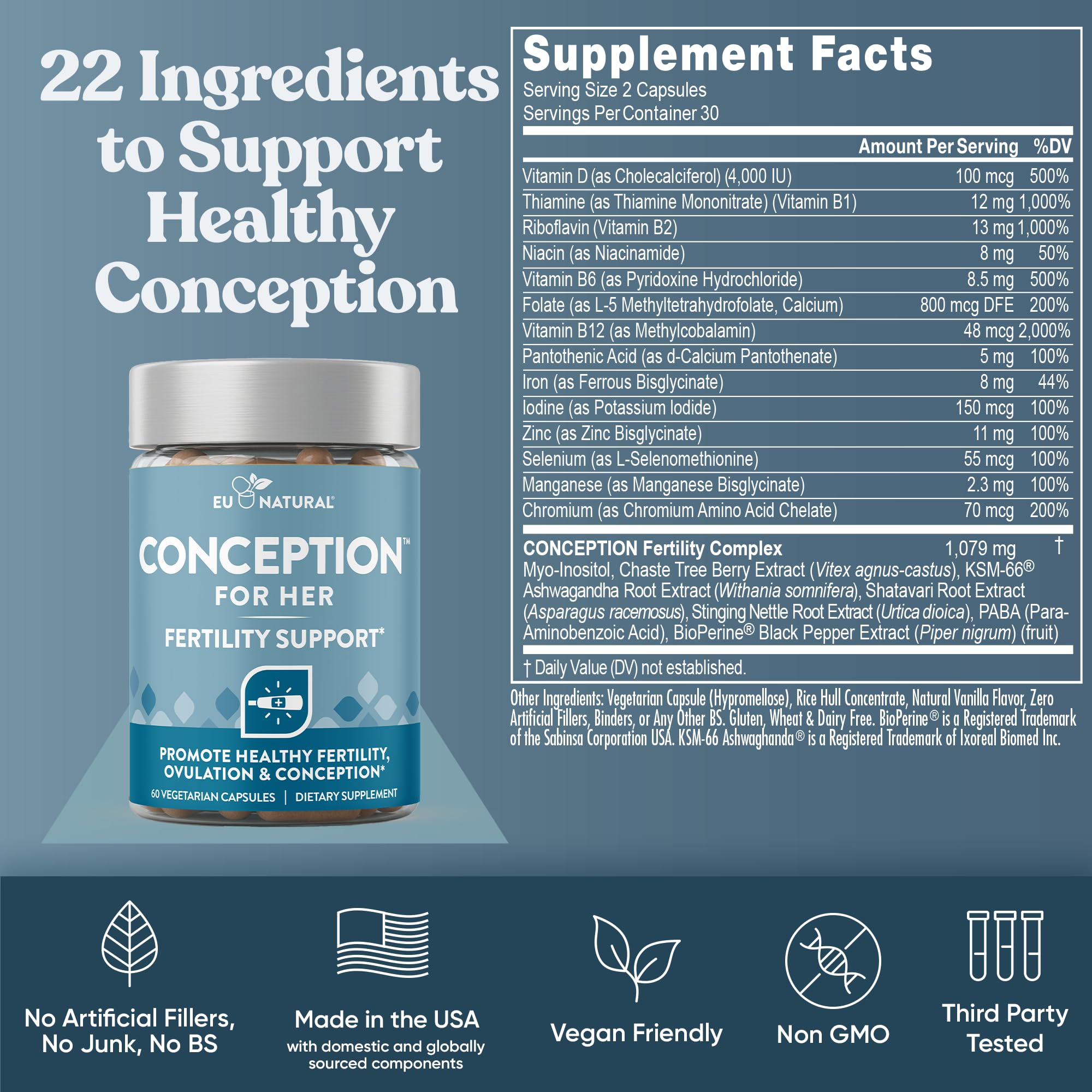 Eu Natural Fertility Support for Him capsules