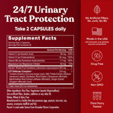 Eu Natural Killer Cranberry Supplement with glass of water