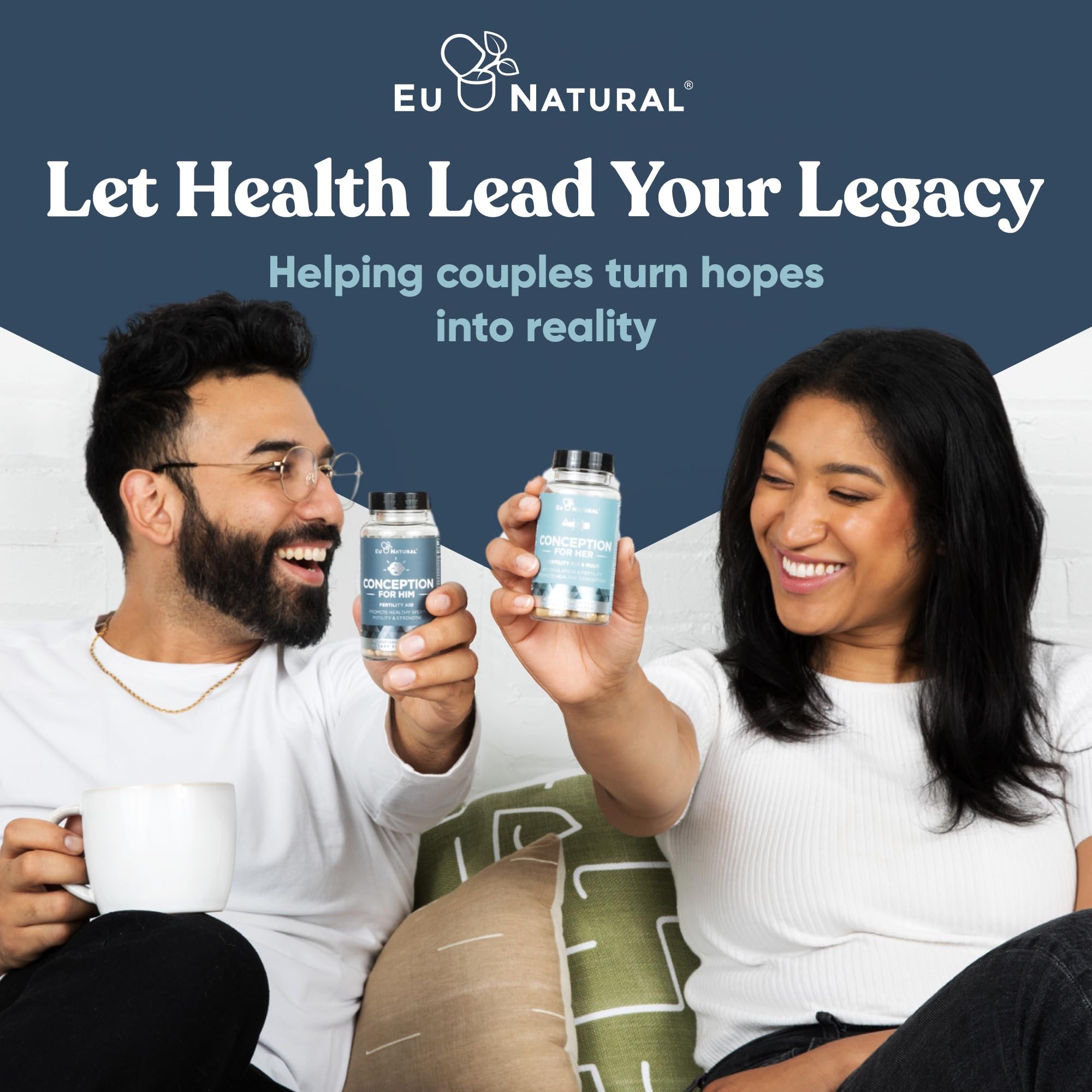 Eu Natural Male Fertility Support Supplement back view