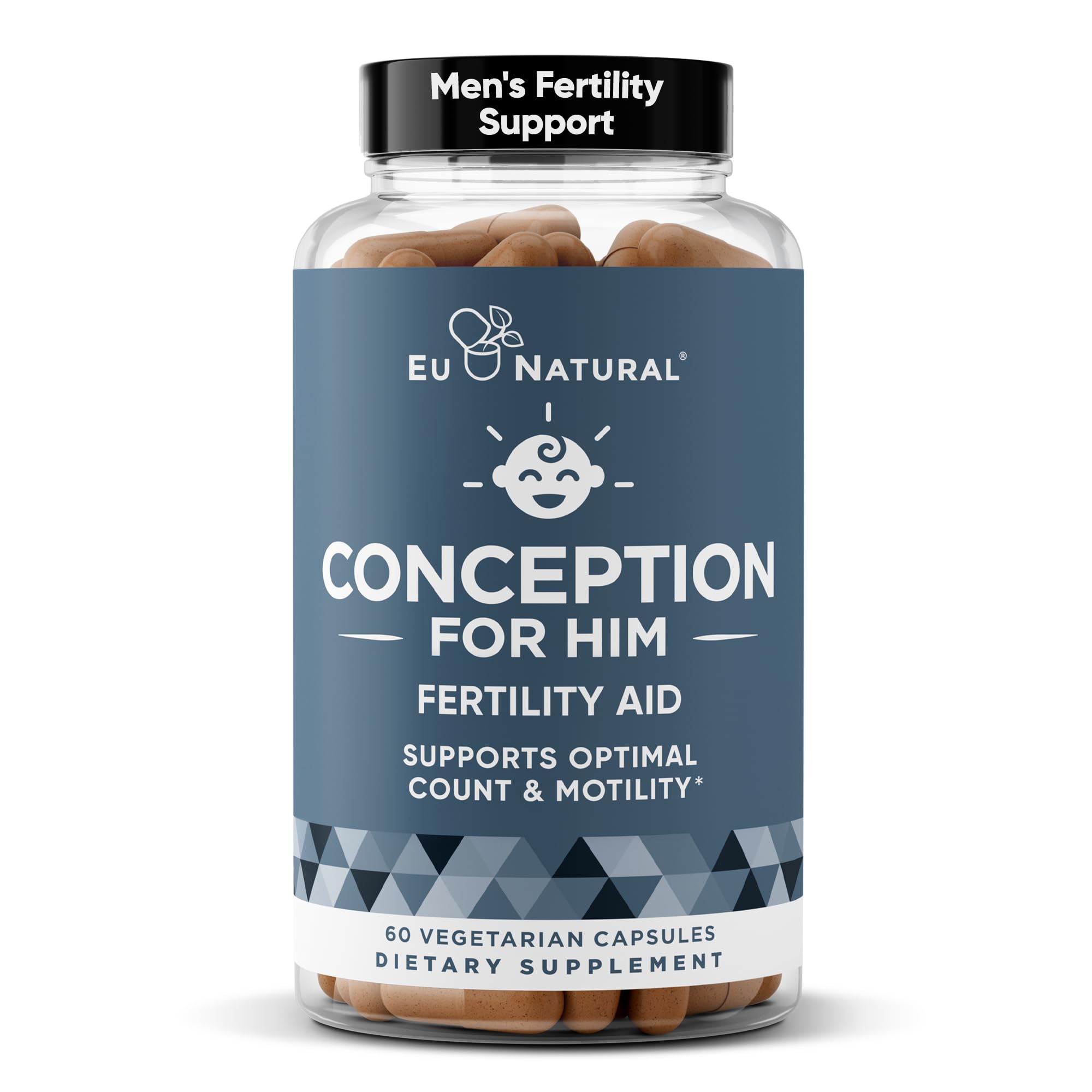 Eu Natural Male Fertility Support Supplement front view