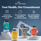Eu Natural Male Fertility Support Supplement with a glass of water