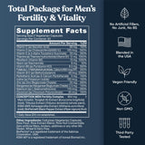 Eu Natural Male Fertility Support Supplement with a measuring spoon