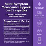 Eu Natural Menopause Balance Supplement 60 Capsules on a wooden table