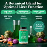 Eu Natural Milk Thistle capsules in hand