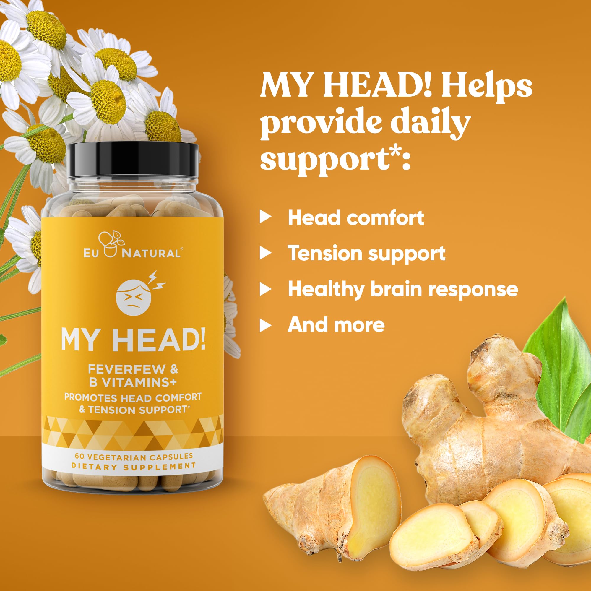 Eu Natural MY HEAD! Blended Vitamin & Mineral Supplement capsules