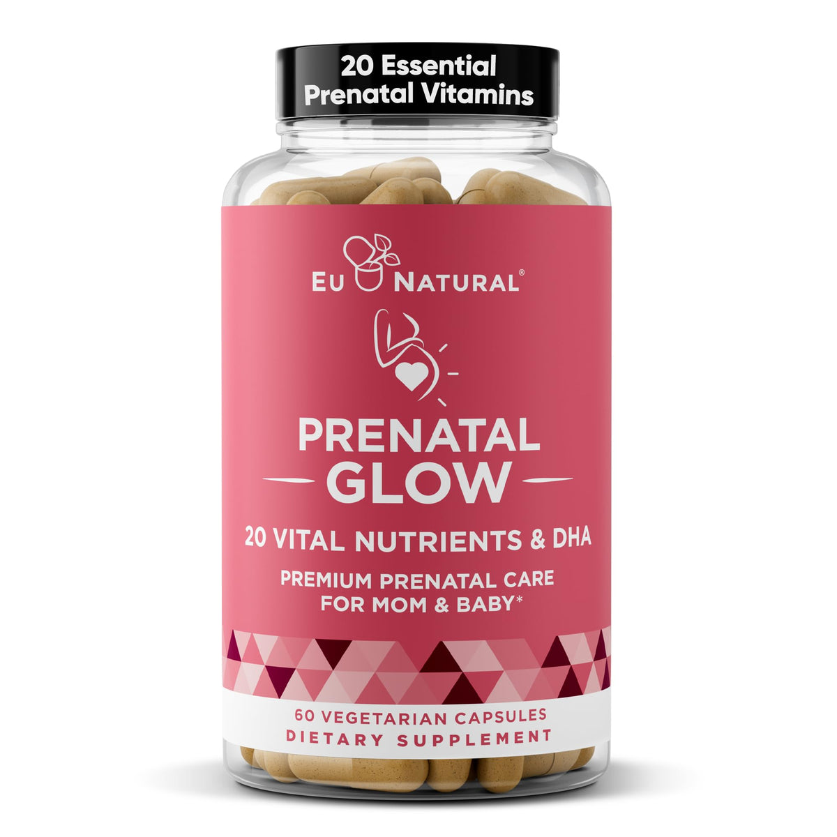 Eu Natural Prenatal Multivitamin 85g front view with packaging