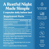 Eu Natural Serenity Sleep Aid 60 Veg Capsules displayed with herbs