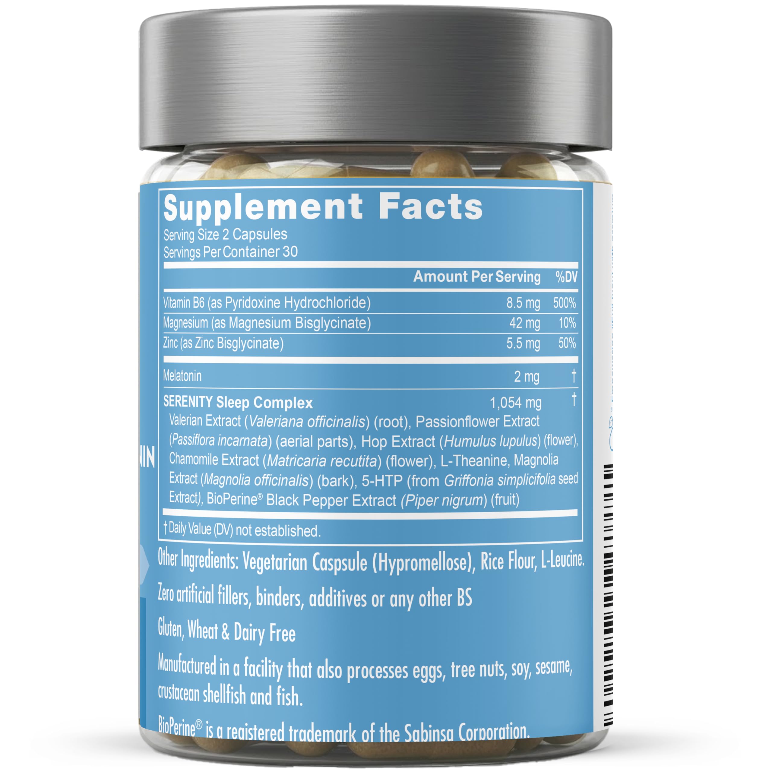 Eu Natural Serenity Sleep Aid 60 Veg Capsules packaging
