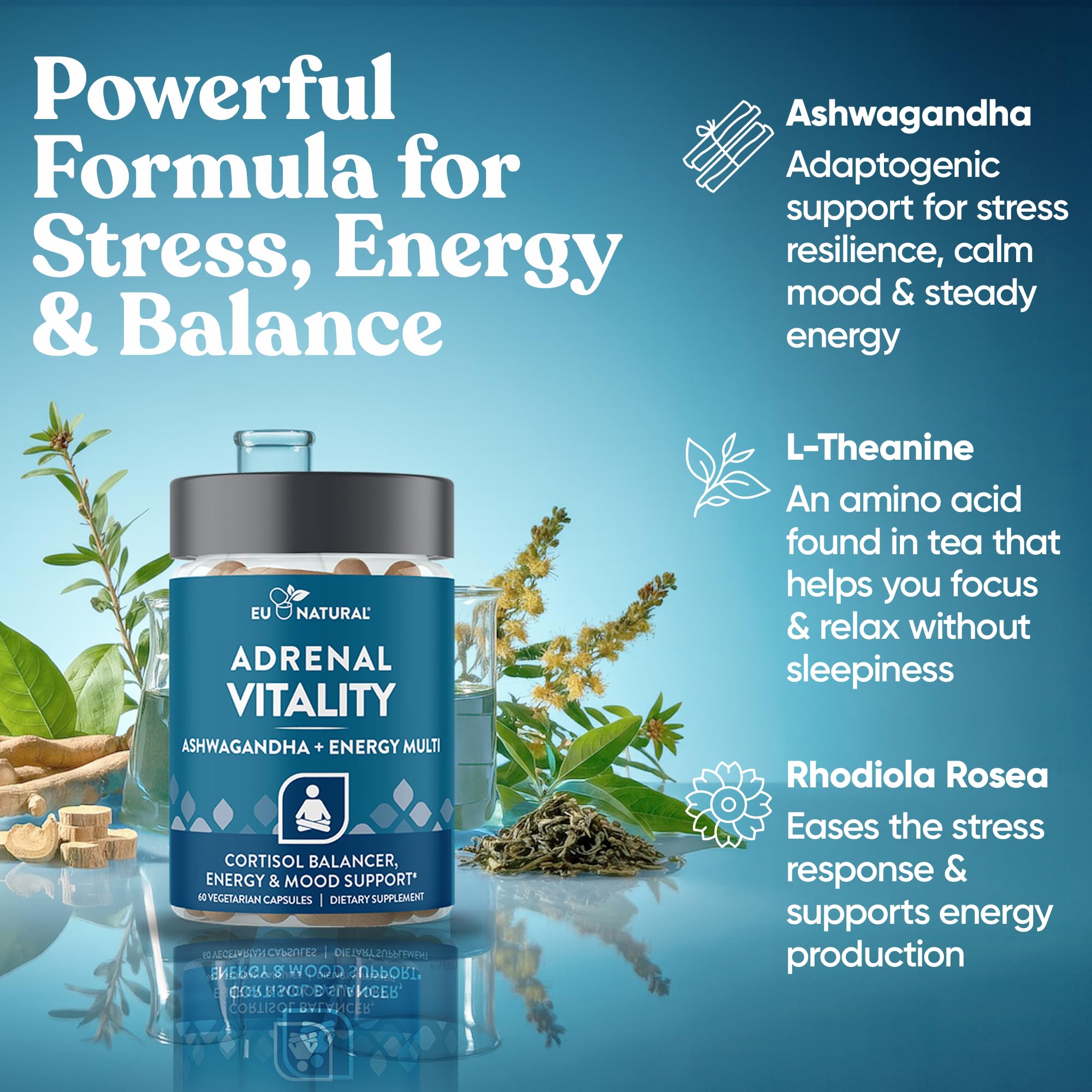 Eu Natural Vitality Adrenal Extracts 85g ingredients list