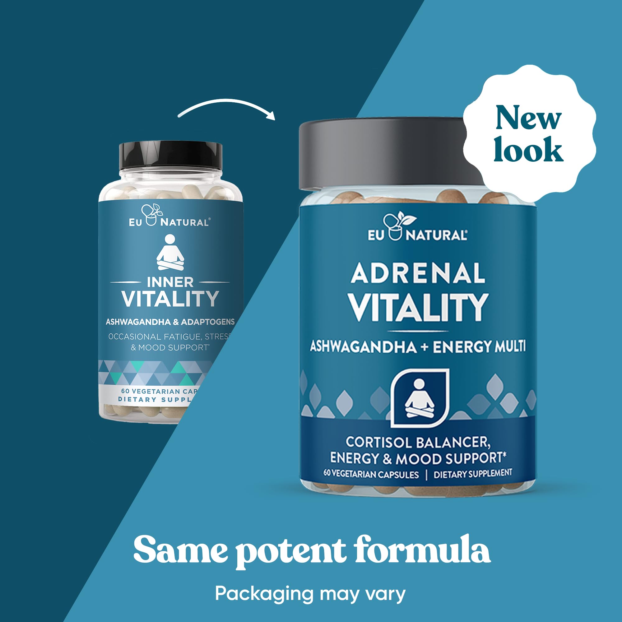 Eu Natural Vitality Adrenal Extracts 85g side view