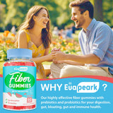 Euapeark Fiber Gummies with a measuring spoon for serving size