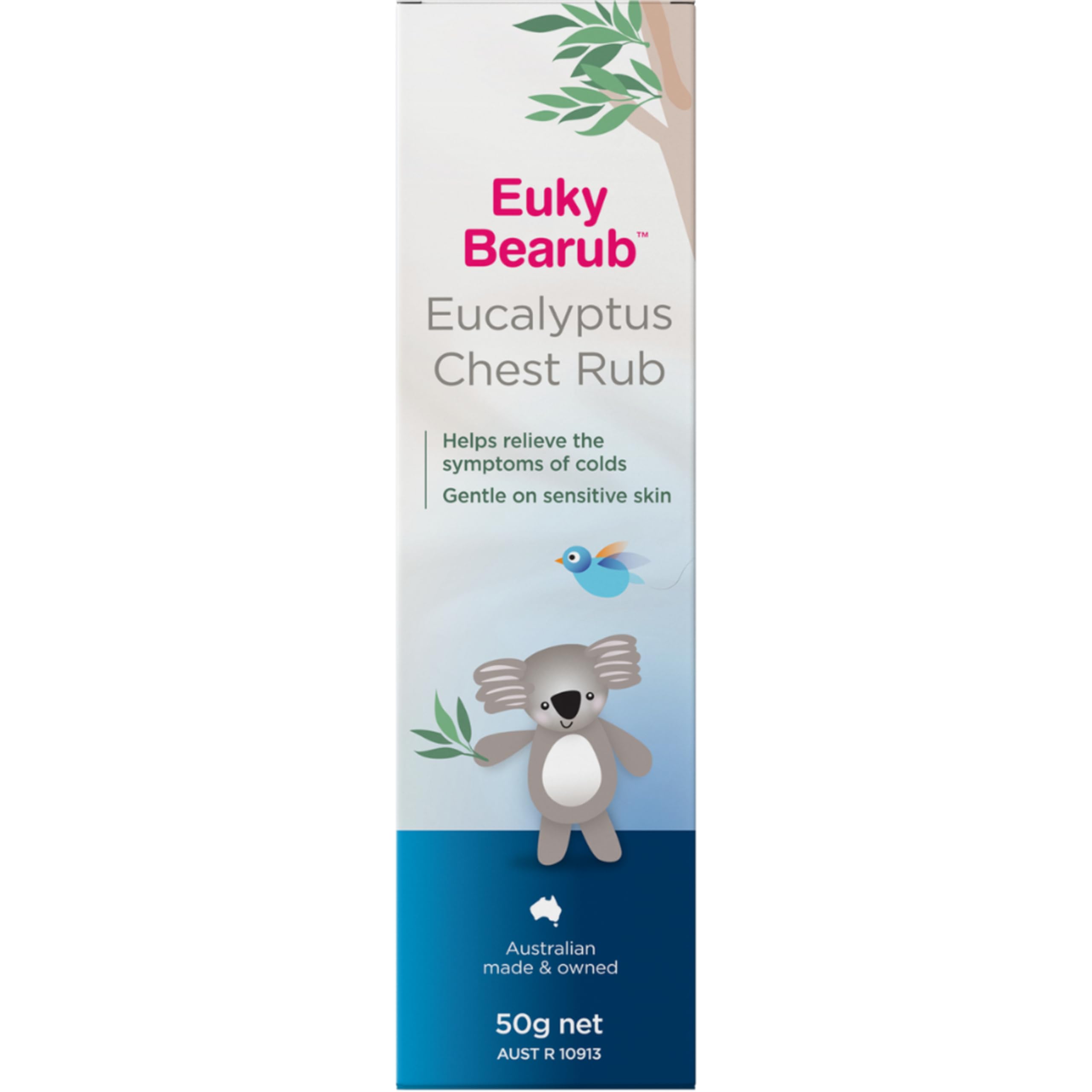 Euky Bear Eucalyptus Chest Rub 50g cream texture