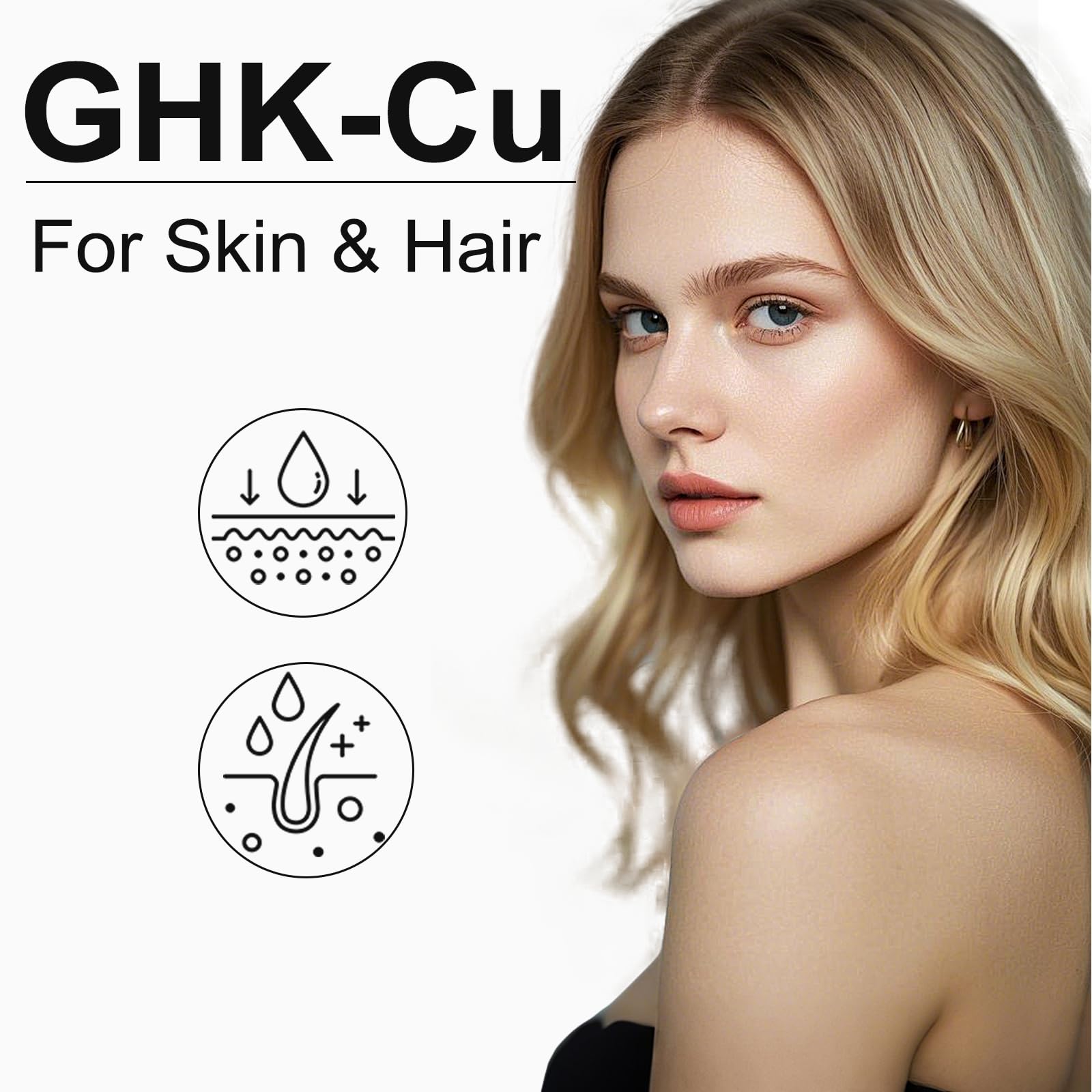 Euphea GHK-Cu Copper Peptide Supplement capsules close-up