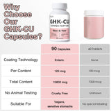 Euphea GHK-Cu Copper Peptide Supplement capsules on a table