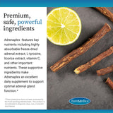 EuroMedica Adrenaplex Adrenal Support Supplement on a wooden table