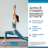 EuroMedica B-Complex Vitamins 60 Capsules back view