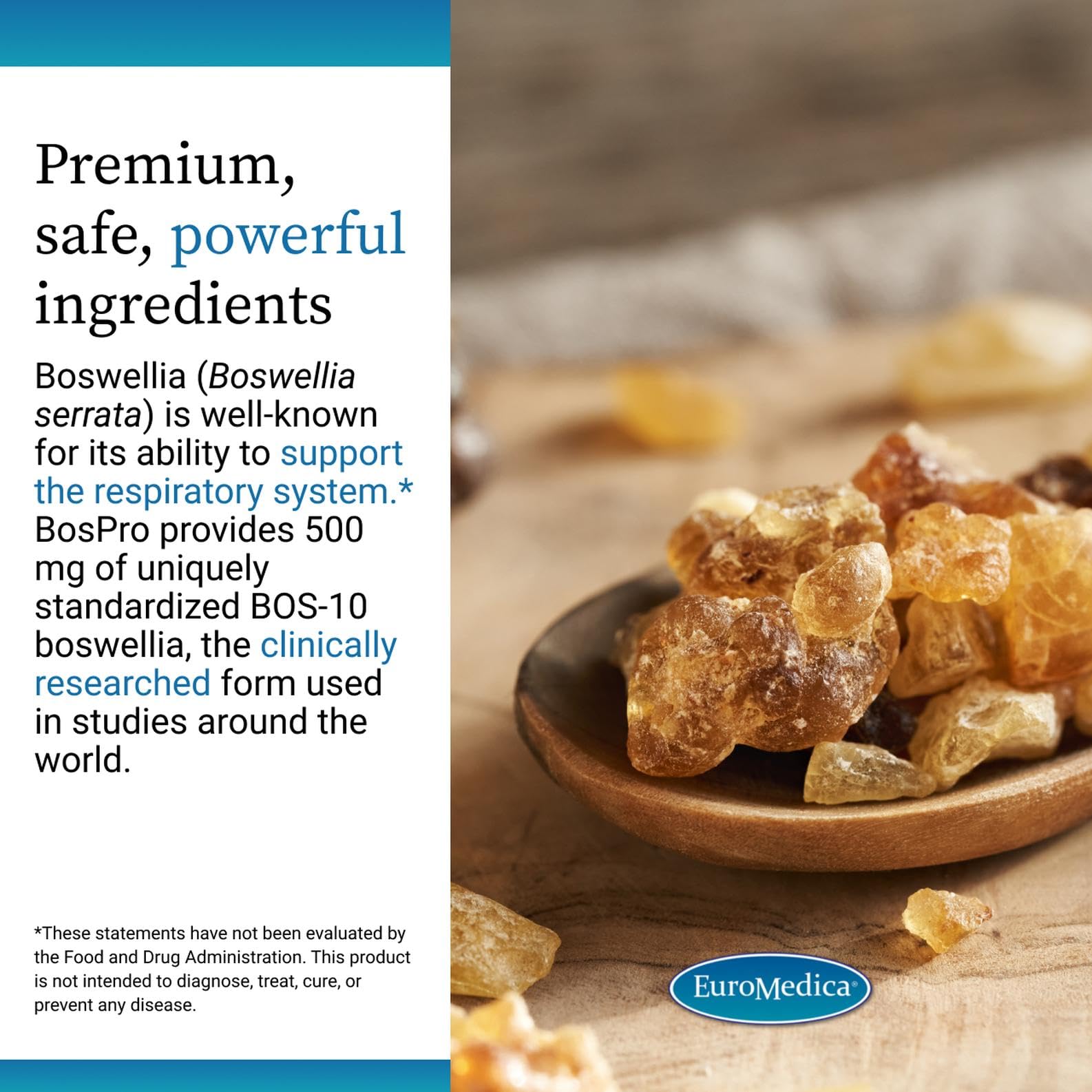 EuroMedica Boswellia Serrata Supplement softgel in hand