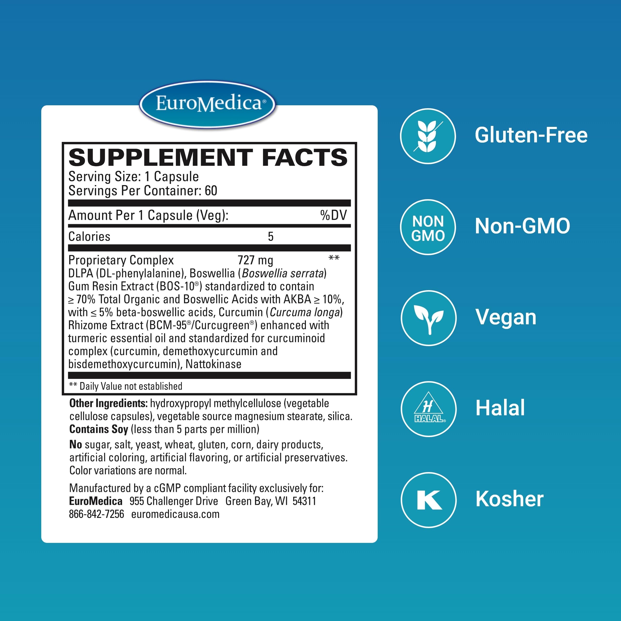 EuroMedica Curaphen Professional Pain Formula side view