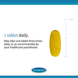 EuroMedica Curcumin Supplement back view with dosage instructions