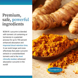 EuroMedica Curcumin Supplement displayed with a measuring spoon