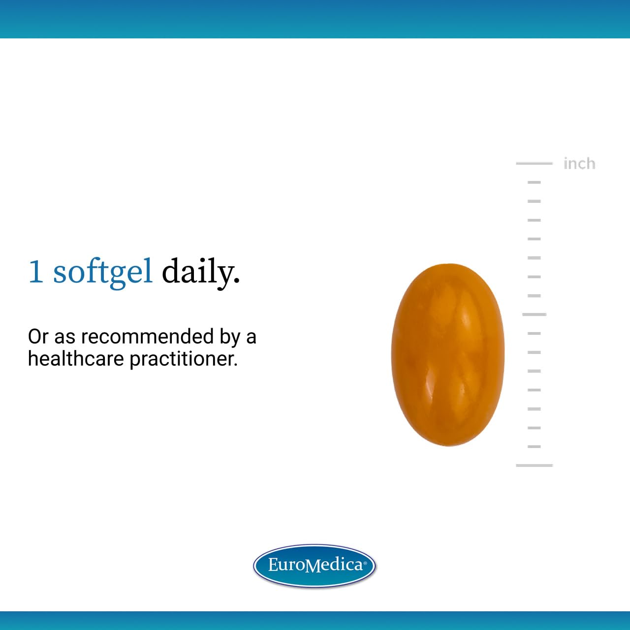 EuroMedica Curcumin Supplement softgel close-up