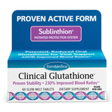 EuroMedica L-Glutathione Antioxidant Supplement 60 Tablets front view