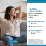 EuroMedica L-Glutathione Antioxidant Supplement slow-melt tablet close-up