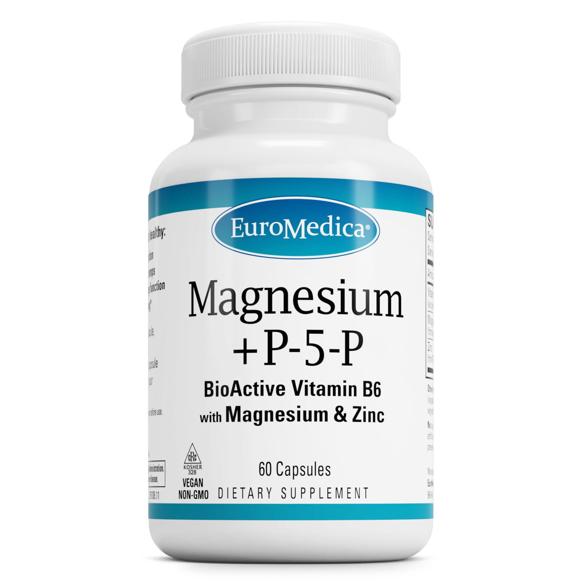 EuroMedica Magnesium Supplement 60 capsules front view