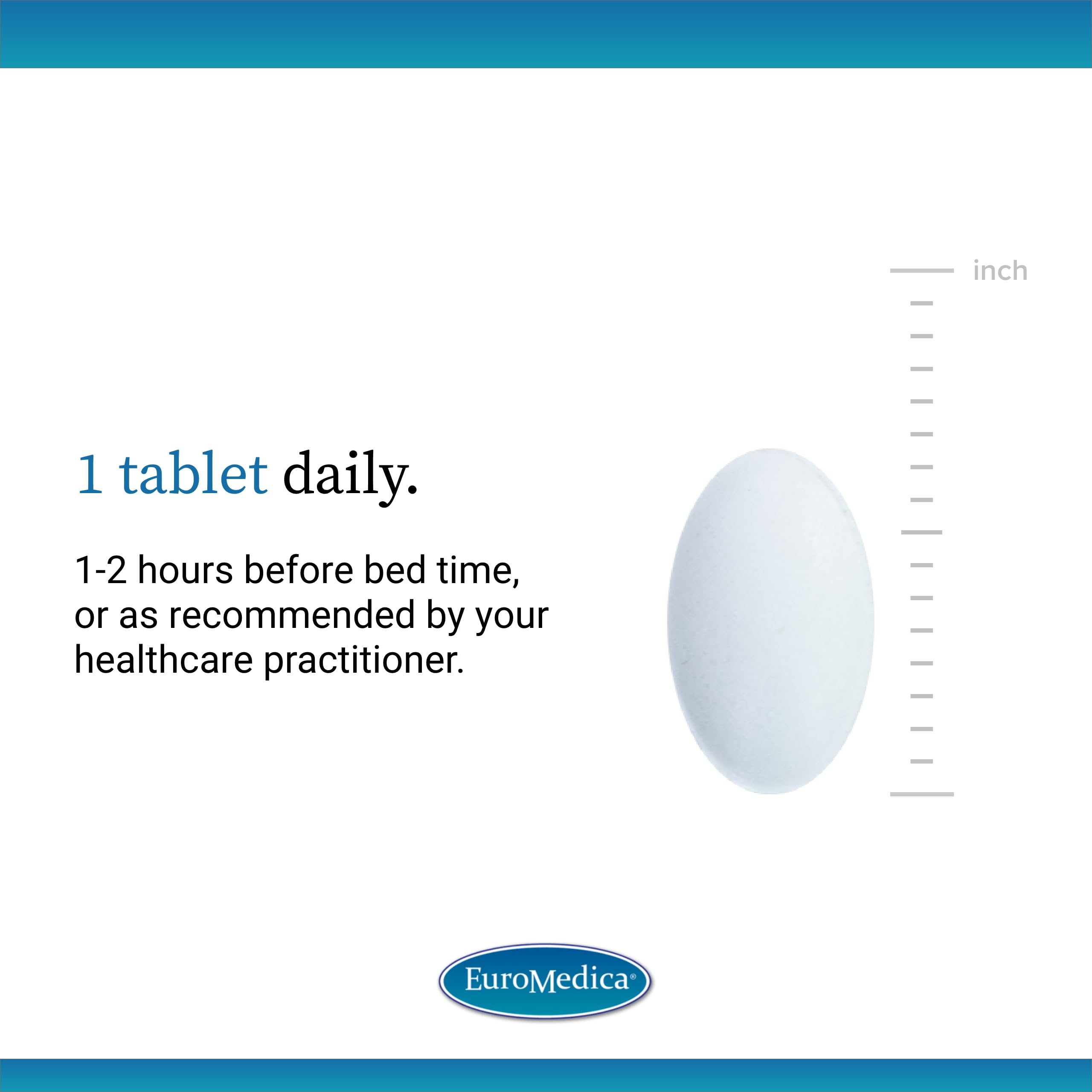 EuroMedica Melatonin Tablets 50g dosage instructions