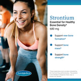 EuroMedica Strontium Citrate Bone Support Supplement 90 Capsules side view