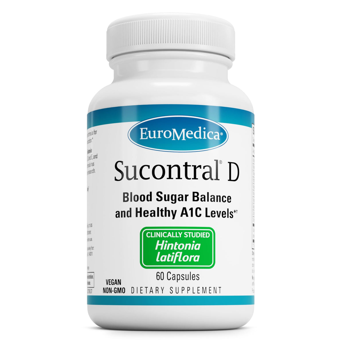EuroMedica Sucontral D Blood Sugar Support Supplement front view