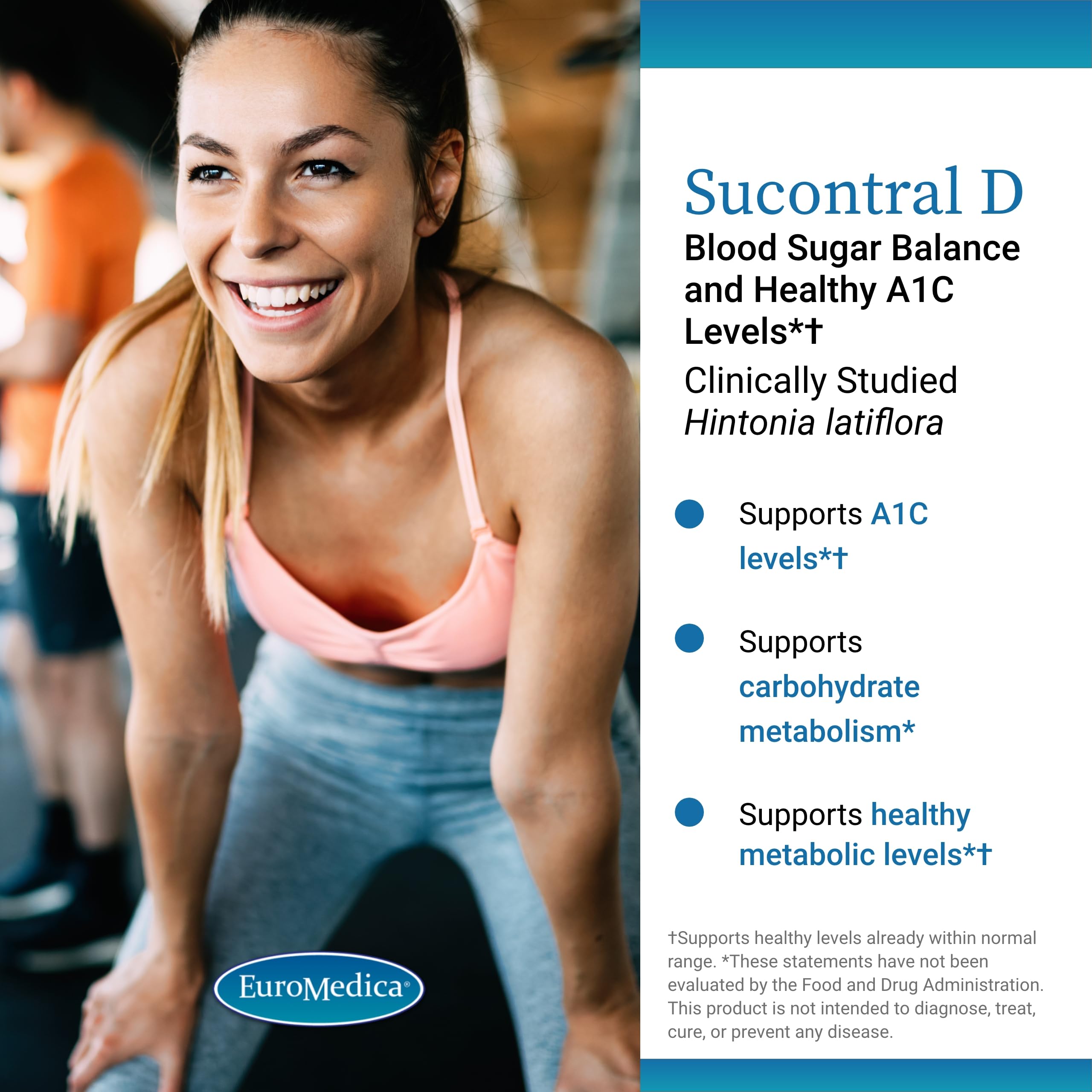 EuroMedica Sucontral D Blood Sugar Support Supplement packaging