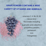 EVADY Grape Seed Extract Powder 227g packaging side view