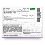 Evalar Dihydro Quercetin Supplement back view with ingredients