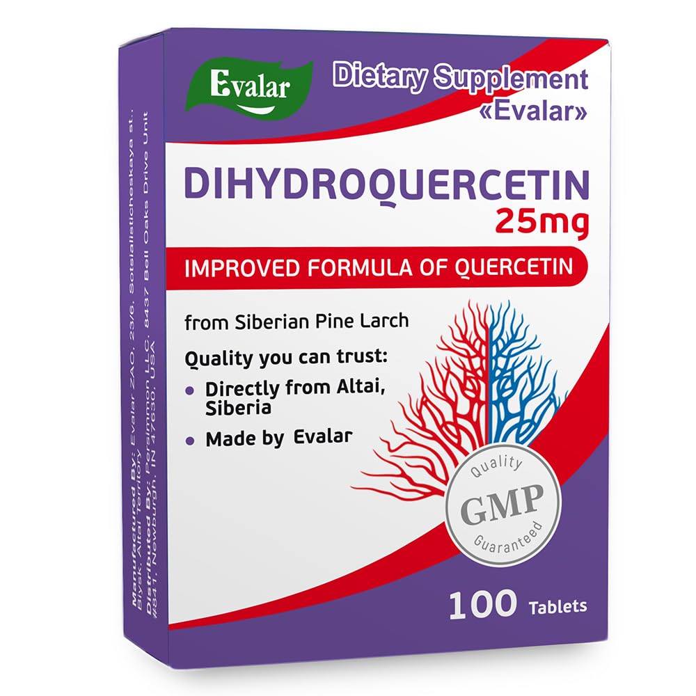 Evalar Dihydro Quercetin Supplement front view packaging