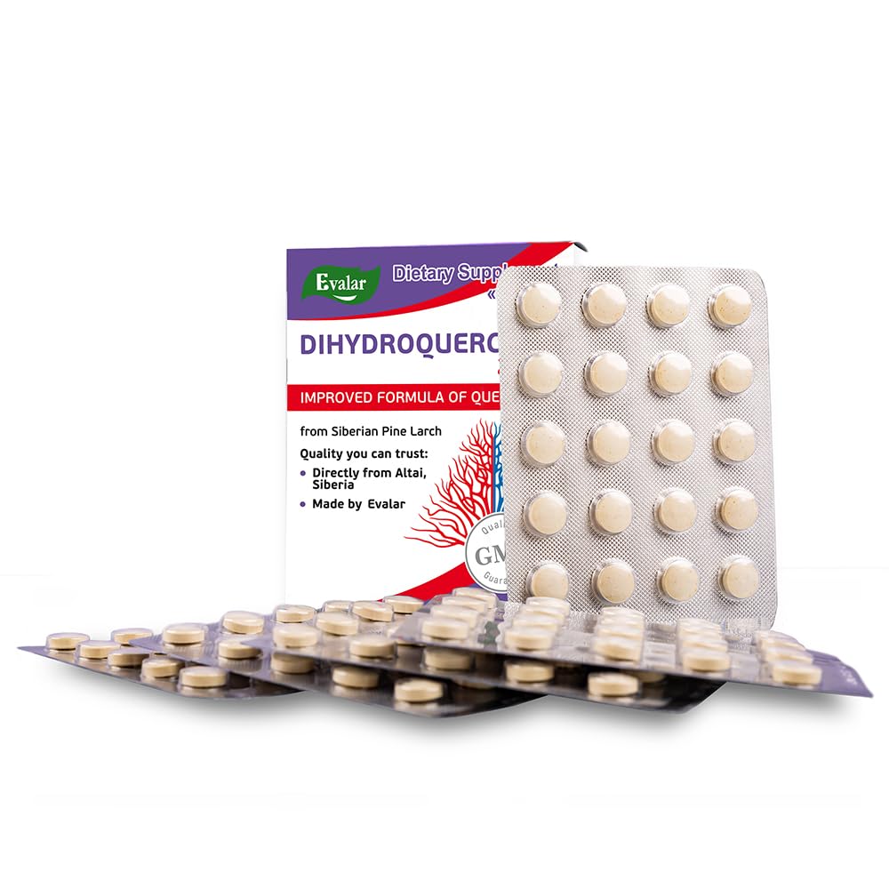 Evalar Dihydro Quercetin Supplement showing capsule form