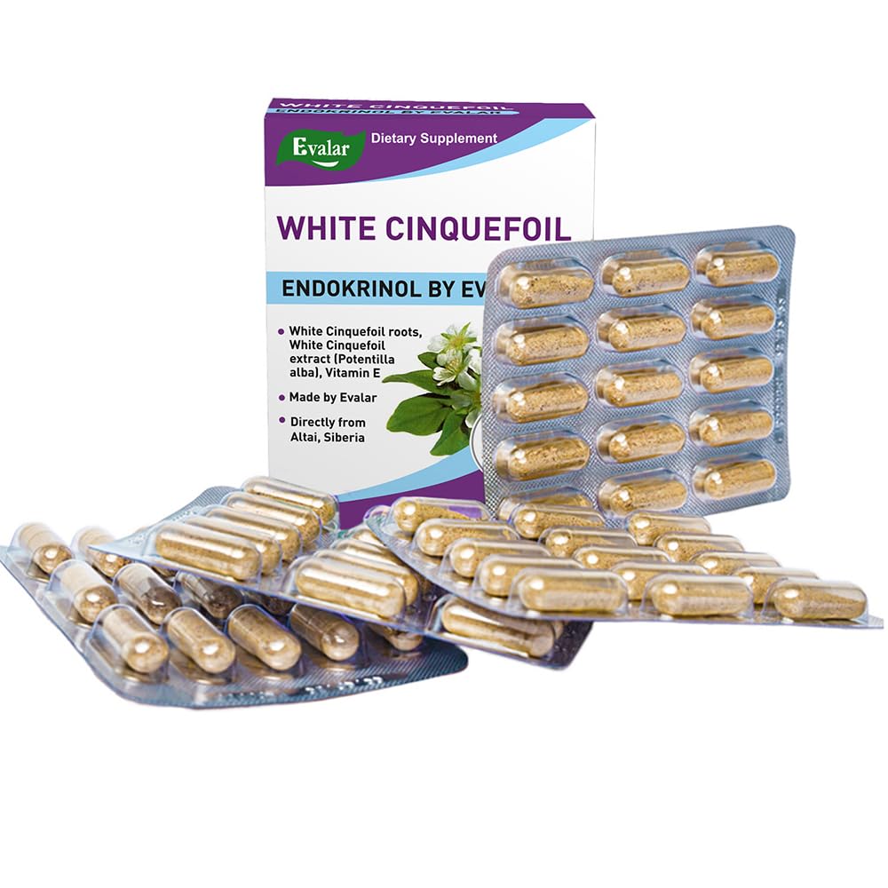Evalar White Cinquefoil 60 Capsules packaging