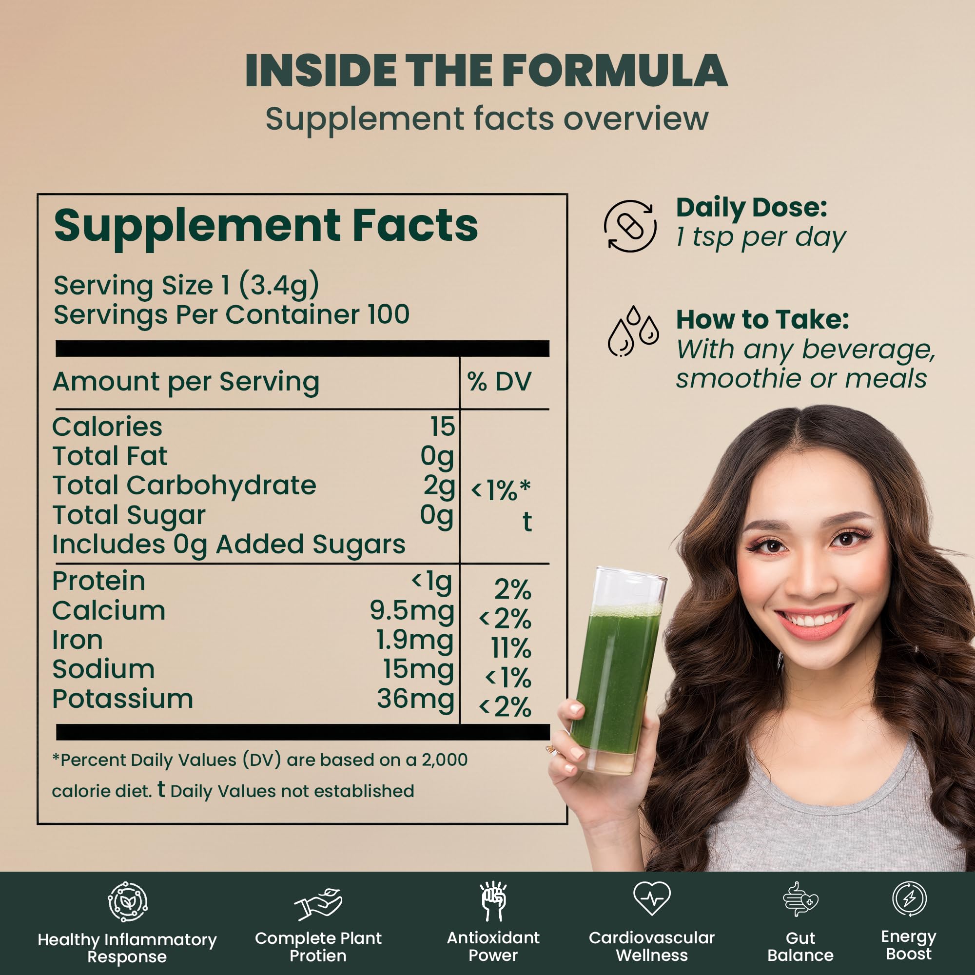 EVARA Organic Moringa Powder 349g with fresh moringa leaves
