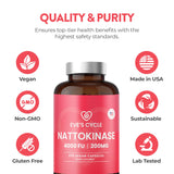 Eve's Cycle Nattokinase Multi-Enzyme Supplement ingredients list