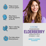 Ever One Elderberry Gummies showing natural ingredients
