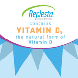 Everidis Replesta NX Vitamin D Supplement back of packaging with ingredients